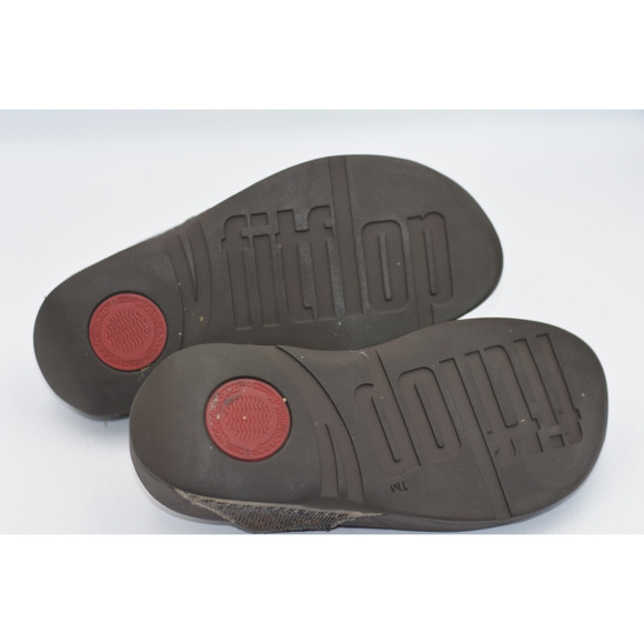 FitFlop ELECTRA Brown Bronze Sequin Flip Flop Sandals Women's Size 5 NICE - Picture 5 of 7